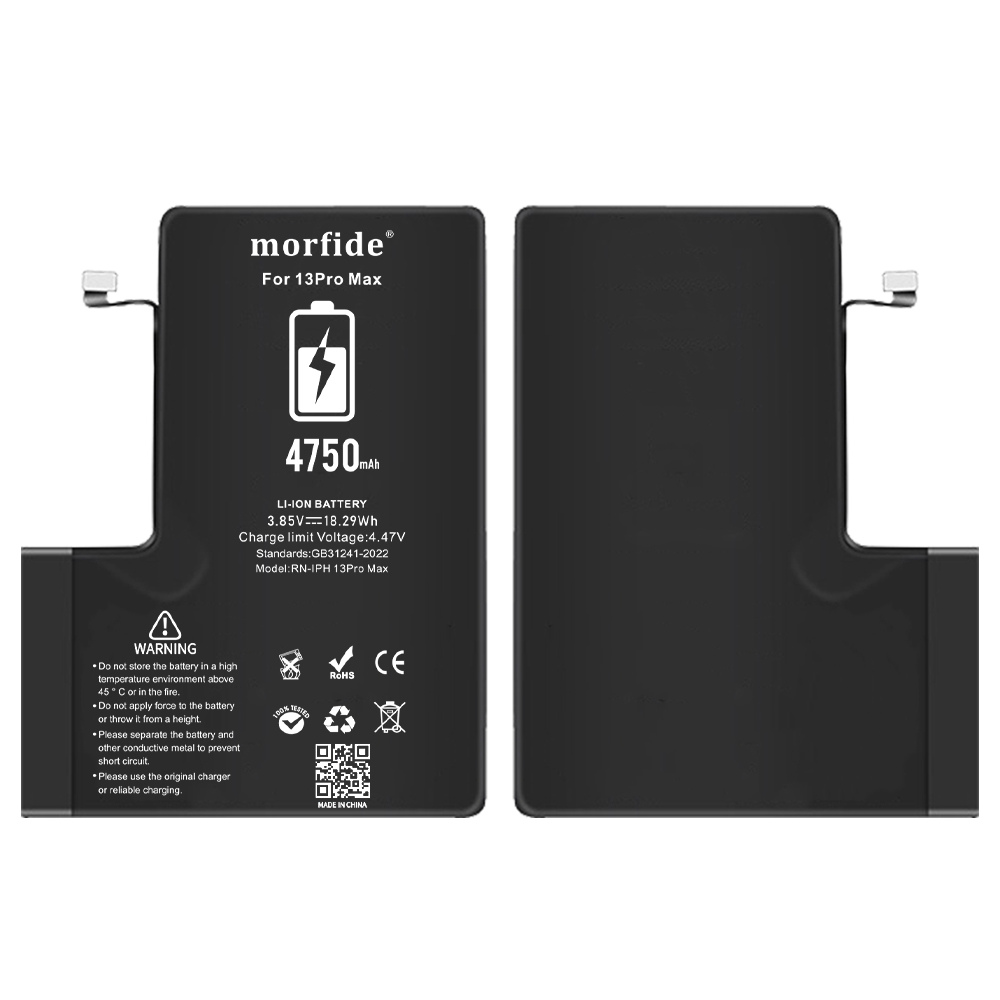 Apple iPhone 13 Pro Max Uyumlu 4750mAh Yüksek Kapasiteli Batarya - Gelişmiş Akıllı Chip - Pil Sağlığı Destekli - Morfide M-Max