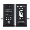 Apple iPhone 15 Uyumlu 3520mAh Yüksek Kapasiteli Batarya - Gelişmiş Akıllı Chip - Pil Sağlığı Destekli - Morfide M-Max