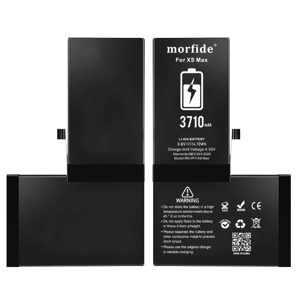 Apple iPhone XS Max Uyumlu 3710mAh Yüksek Kapasiteli Batarya Morfide M-Max – A Sınıf Hücre, 15 Ay Garantili