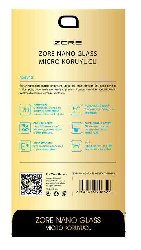 Casper Via A1 Uyumlu Zore Nano Micro Temperli Ekran Koruyucu - 1