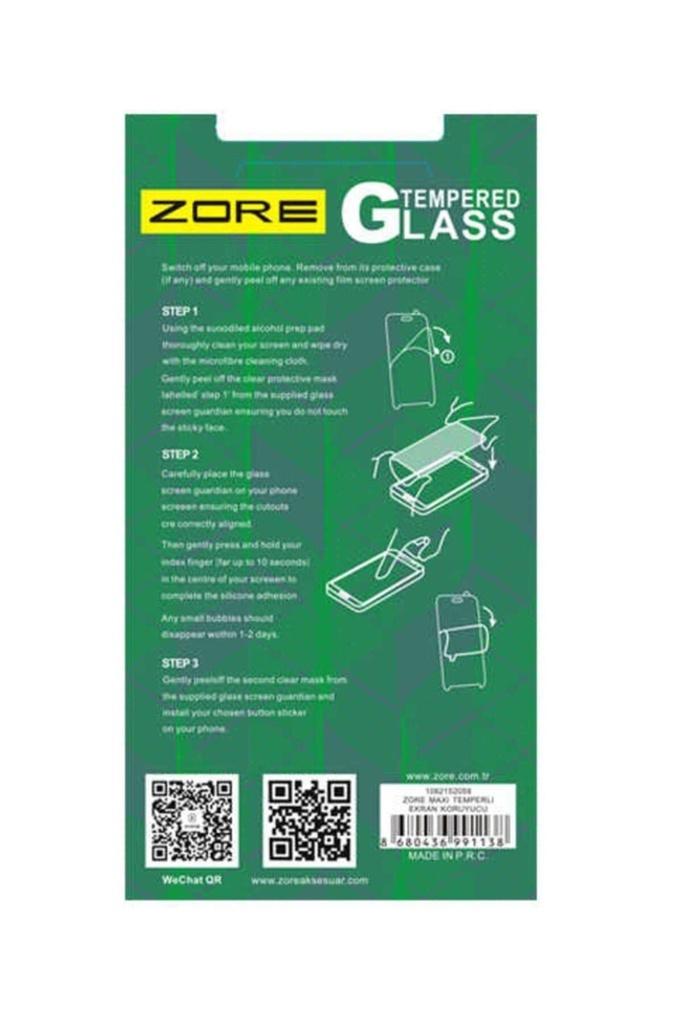 Samsung Galaxy S6 Uyumlu Zore Maxi Glass Temperli Cam Koruyucu