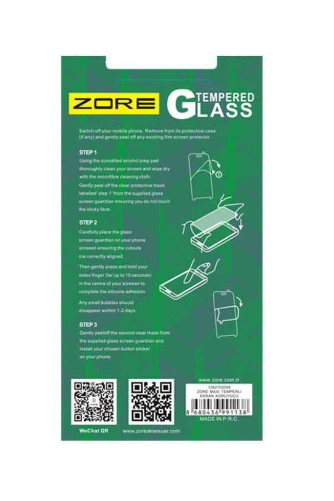 Samsung Galaxy E7 Uyumlu Zore Maxi Glass Temperli Cam Koruyucu