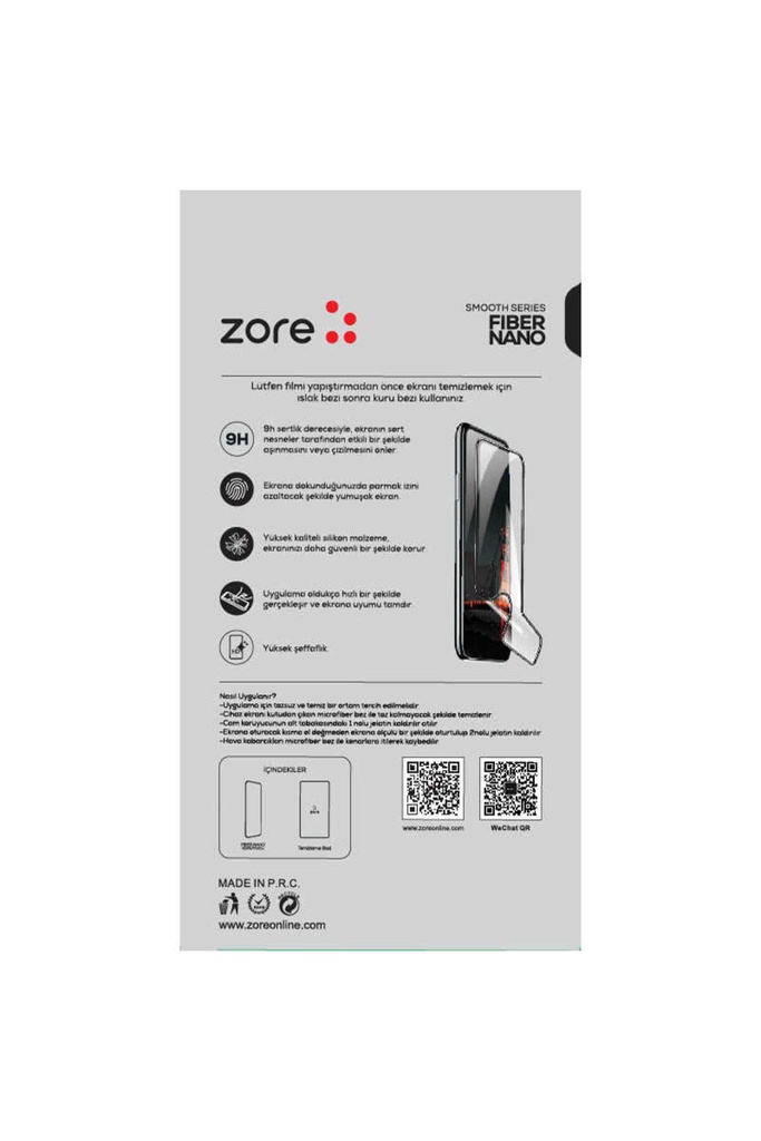 Huawei P20 Uyumlu Zore Fiber Nano Ekran Koruyucu