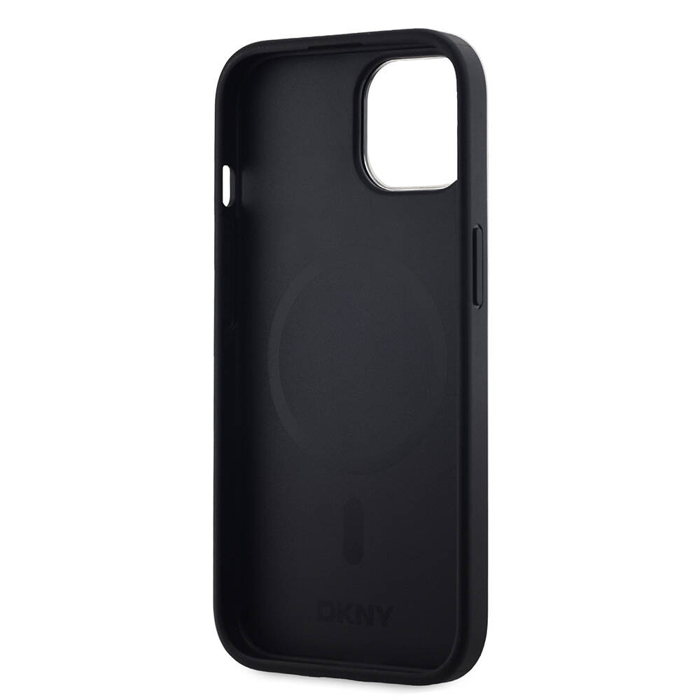 Apple iPhone 15 Plus Uyumlu Kılıf DKNY Orjinal Lisanslı 3D Yazılı Checkered Pattern Kapak - 5