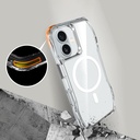 Apple iPhone 16 Uyumlu Kılıf Magsafe Şarj Özellikli Airbagli Şeffaf Zore İncek Kapak - 6