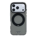Apple iPhone 18 Pro Max Uyumlu Kılıf TUMI Orjinal Lisanslı M-safe Şarj Özellikli 360 Derece Dönebilen Standlı Transparan Kapak - 5