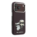 Apple iPhone 18 Pro Uyumlu Kılıf Karl Lagerfeld Orjinal Lisanslı M-Safe Şarj Özellikli K&C Bodies Sketch PU Kapak - 3