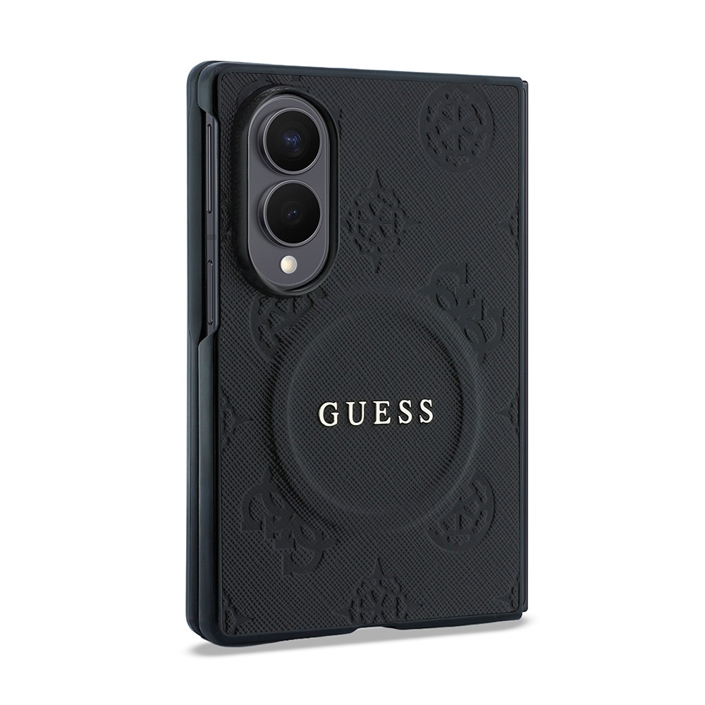 Samsung Galaxy Z Fold 8 Uyumlu Kılıf Guess Orjinal Lisanslı M-safe Şarj Özellikli Peony Sıcak Baskılı Klasik Yazı Logolu Saffiano Kapak - 2