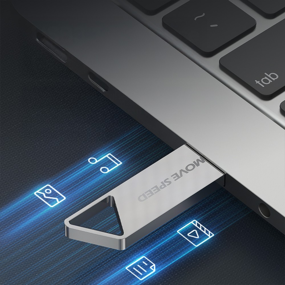 Movespeed TSJ64G Yüksek Hızlı Metal Flash Bellek USB 3.1 64GB - 7