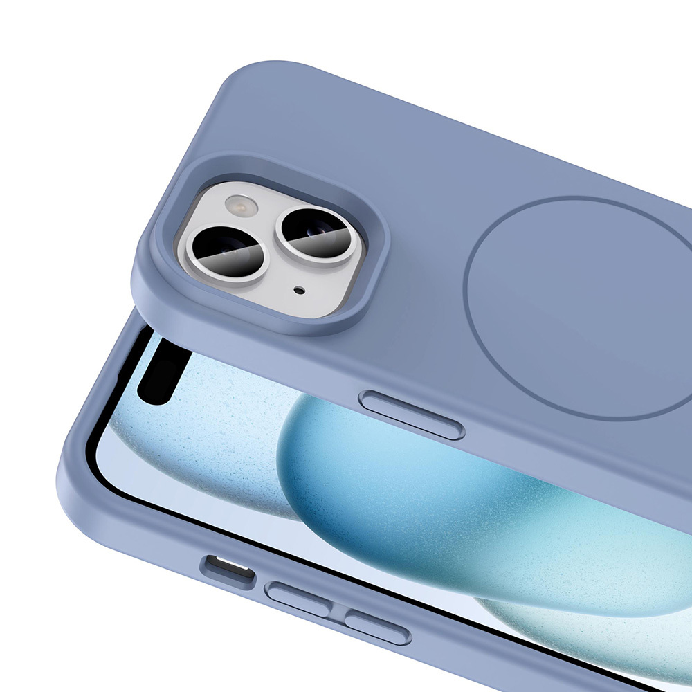 Apple iPhone 14 Uyumlu Kılıf Magsafe Şarj Özellikli Sıvı Teknolojili Silinebilir Sert Zore Kivi Kapak - 5