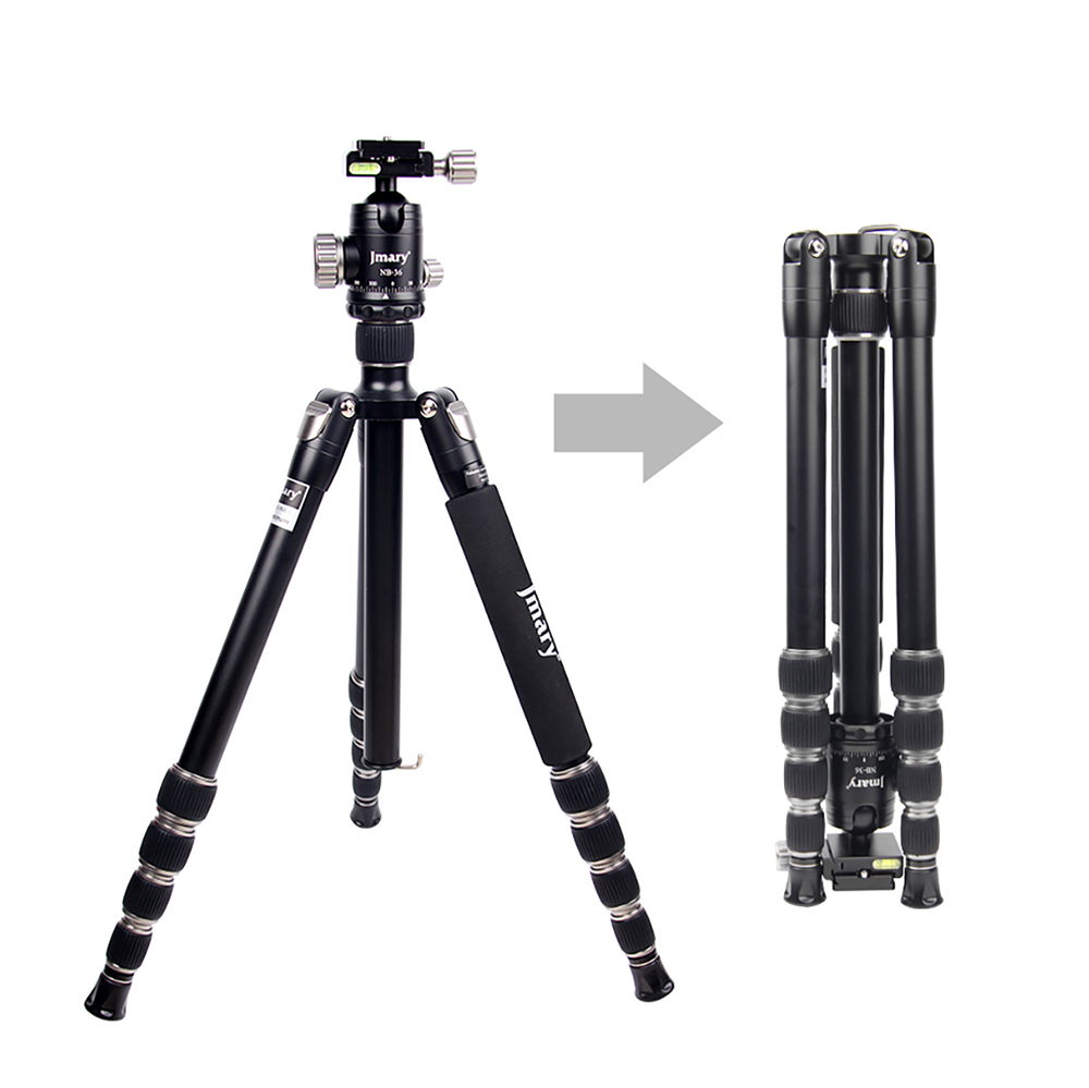 Jmary KT255+NB36 360 Derece Dönebilen Değiştirilebilir Başlıklı Tripod - 6