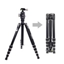 Jmary KT255+NB36 360 Derece Dönebilen Değiştirilebilir Başlıklı Tripod - 6