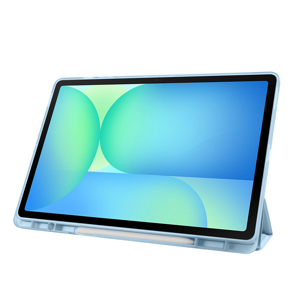 Samsung Galaxy Tab S10 Uyumlu FE Plus Kılıf Zore Tri Folding Kalem Bölmeli Standlı Kılıf - 33
