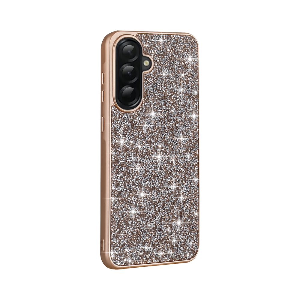 Samsung Galaxy A36 Uyumlu Kılıf Parlak Taşlı Tasarım Zore Pırlanta Kapak - 1