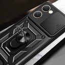 Vivo Y18 Kılıf Magnetik Standlı Kamera Korumalı Zore Sürgülü Vega Kapak - 7
