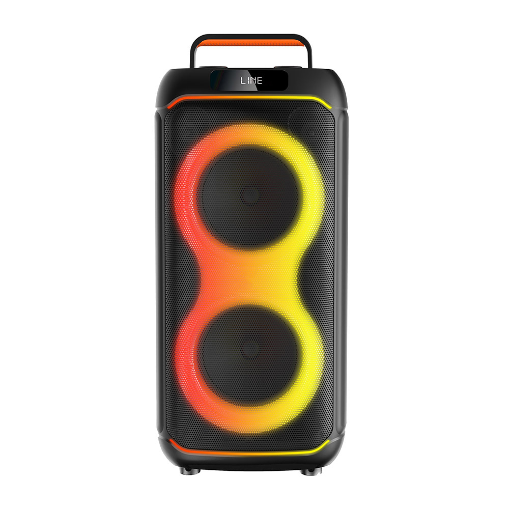 Zore GD-2608 Dijital LED Göstergeli FM Radyolu Mikrofonlu RGB TWS Çift 6.5 inç Stereo Bass Kablosuz Karaoke Hoparlör - 7