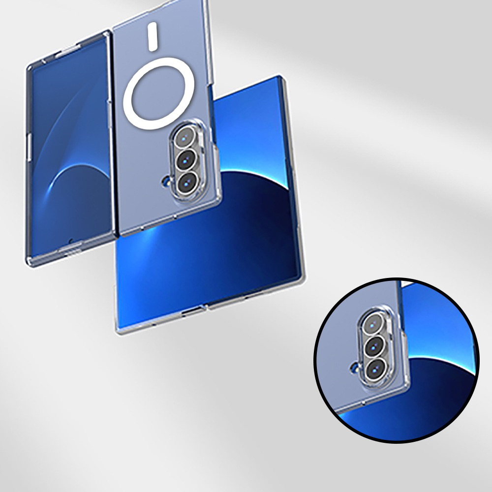 Galaxy Z Fold 7 Kılıf Kamera Korumalı M-safe Sert PC Zore Porto Kapak - 2