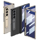 ​Galaxy Z Fold 7 Kılıf Deri Standlı Zore Kıpta Premium Kılıf - 5