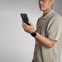 Galaxy Z Fold 7 Kılıf M-safe Şarj Özellikli 600D Aramid Fiber Pitaka Ultra-Slim Classic Serisi Black-Grey Twill Kapak - 9