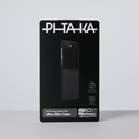 Samsung Galaxy Z Flip Uyumlu 7 Kılıf M-safe Şarj Özellikli 600D Aramid Fiber Pitaka Ultra-Slim Classic Serisi Black-Grey Twill Kapak - 10