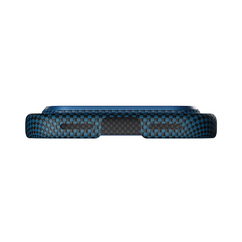 Apple iPhone 17 Pro Max Kılıf M-safe Şarj Özellikli Aramid Fiber Pitaka Tactile Woven Sunset-Moonrise Serisi Sunset Kapak - 6
