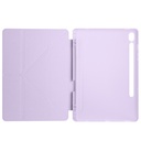 Samsung Galaxy Tab S10 Uyumlu FE Kılıf Zore Tri Folding Kalem Bölmeli Standlı Kılıf - 2