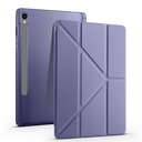 Samsung Galaxy Tab S10 Uyumlu FE Kılıf Zore Tri Folding Kalem Bölmeli Standlı Kılıf - 21