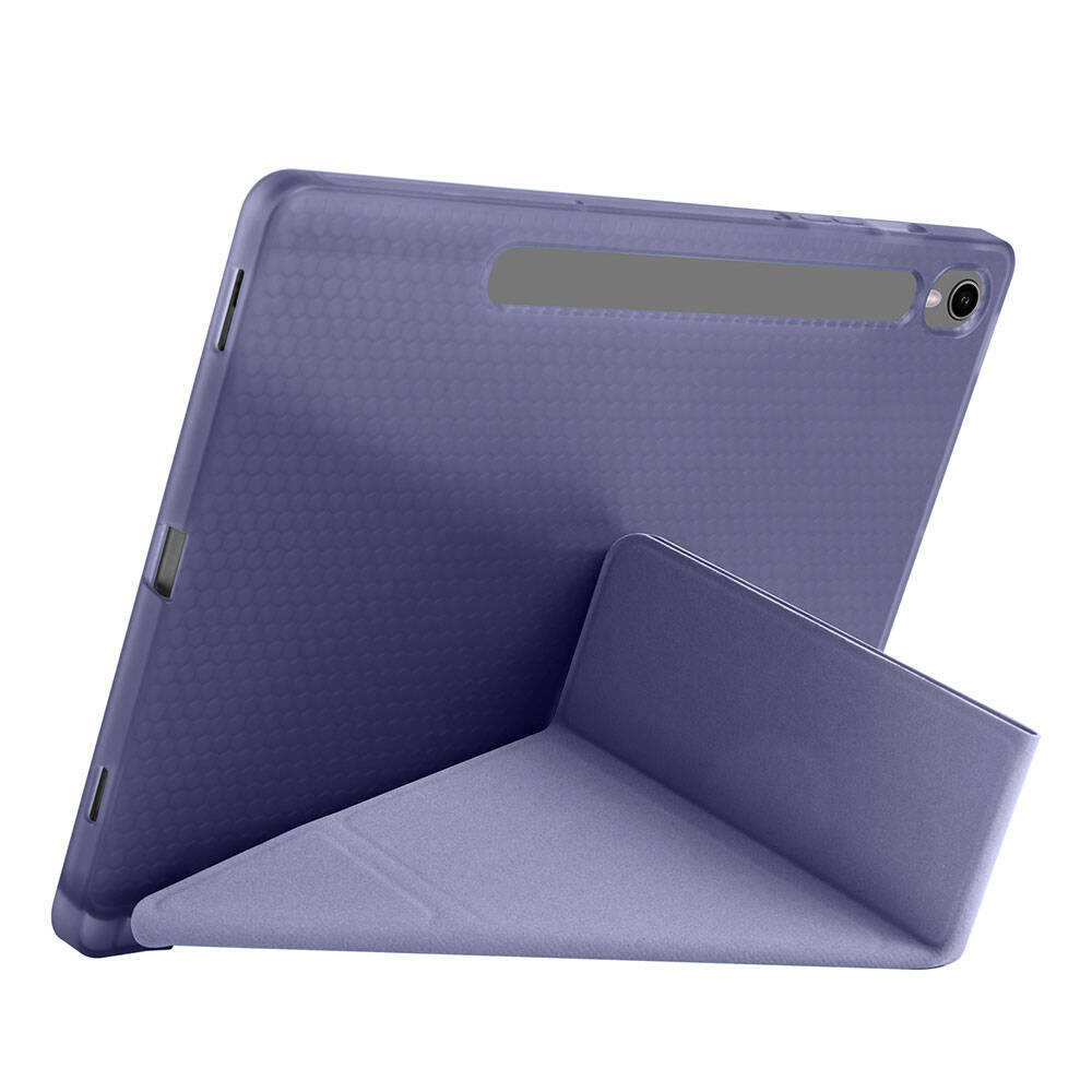 Samsung Galaxy Tab S10 Uyumlu FE Kılıf Zore Tri Folding Kalem Bölmeli Standlı Kılıf - 49