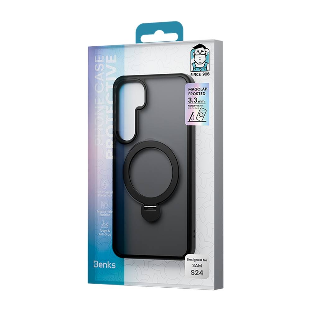 Samsung Galaxy S25 Plus Uyumlu Kılıf M-safe Şarj Özellikli Benks Standlı Mist Protective Kapak - 5