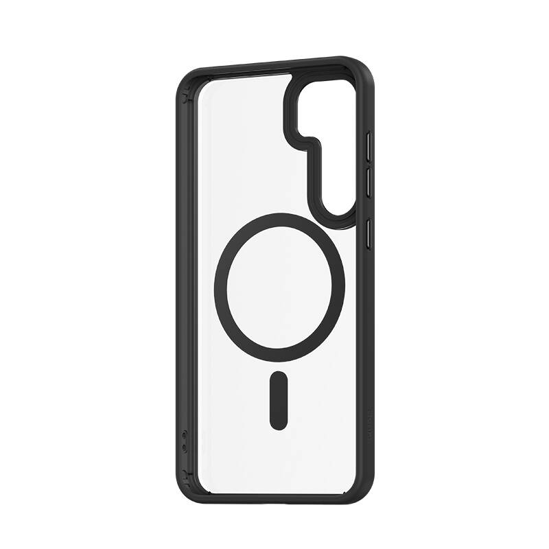 Samsung Galaxy S25 Uyumlu Kılıf M-safe Şarj Özellikli Şeffaf Arka Yüzey Benks MagClap TPU Çerçeve Kapak - 12