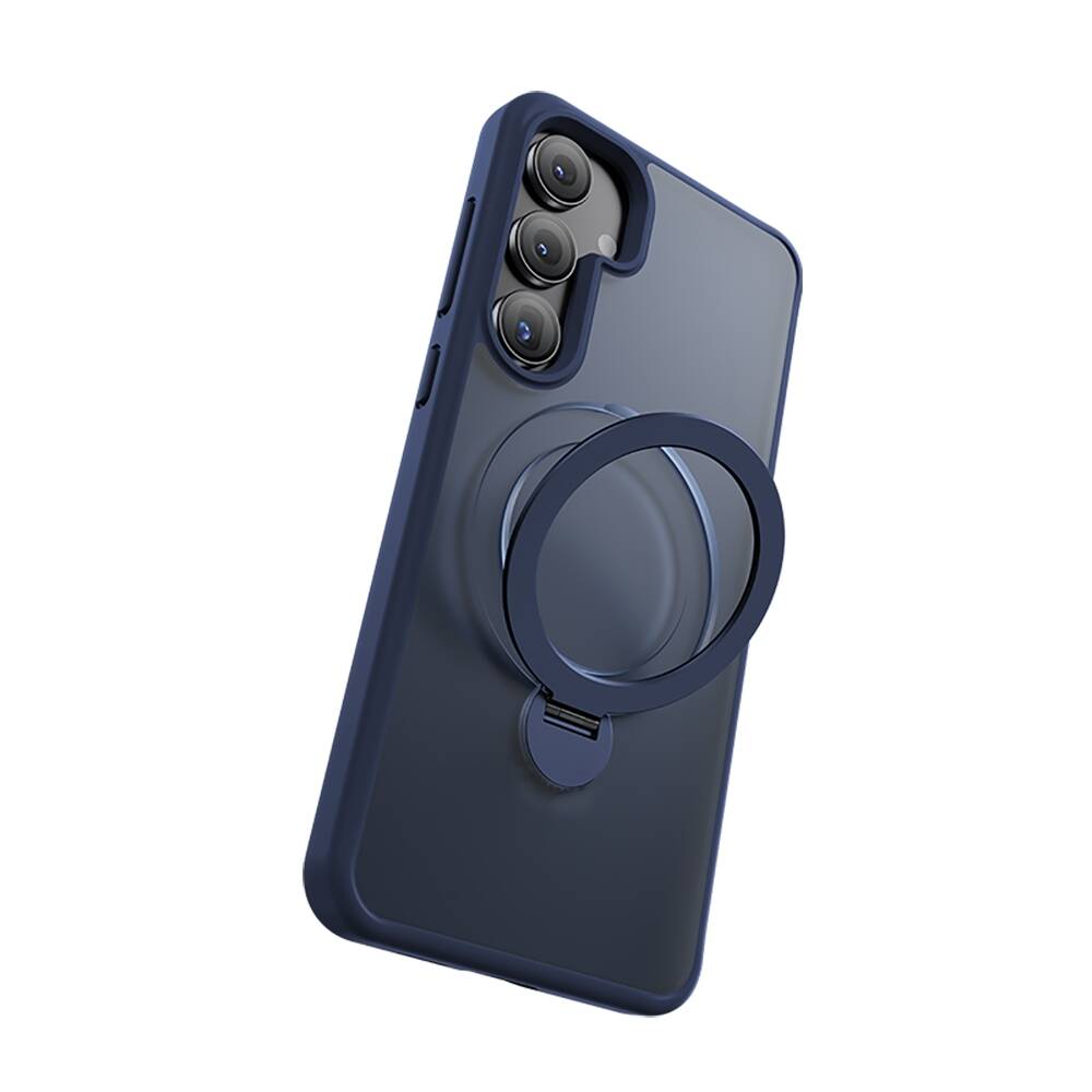 Samsung Galaxy S25 Uyumlu Kılıf M-safe Şarj Özellikli Benks Standlı Mist Protective Kapak - 4