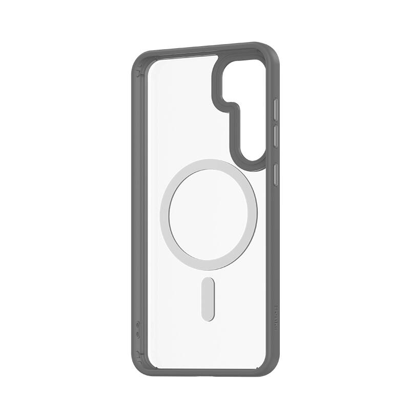 Samsung Galaxy S25 Plus Uyumlu Kılıf M-safe Şarj Özellikli Şeffaf Arka Yüzey Benks MagClap TPU Çerçeve Kapak - 9