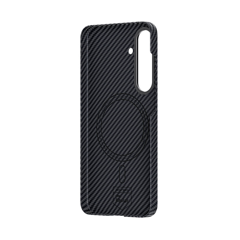 Samsung Galaxy S25 Plus Uyumlu Kılıf M-safe Şarj Özellikli Karbon Fiber Benks Essential ArmorAir 600D Kevlar Kapak - 4