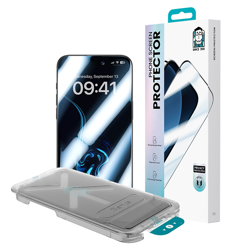 Apple iPhone 17 Benks Ultra Shield 0.3mm Privacy Ekran Koruyucu + Kolay Uygulama Aparatlı - 5