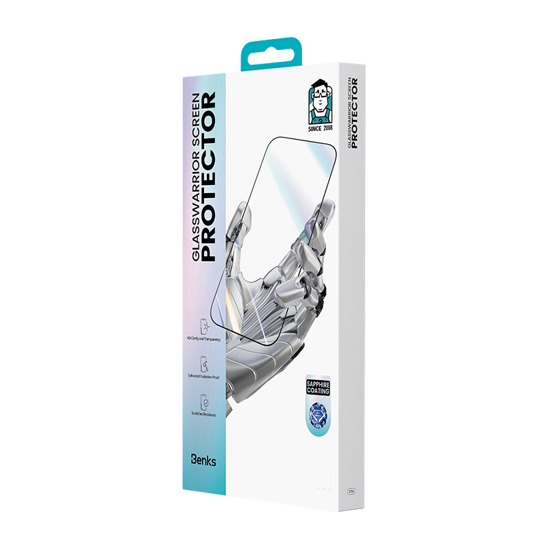 Apple iPhone 17 Pro Benks Glass Warrior Safir Coating 0.3mm Cam Ekran Koruyucu + Kolay Uygulama Aparatı - 4