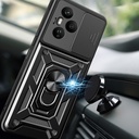 Honor 400 Uyumlu Pro Kılıf Magnetik Standlı Kamera Korumalı Zore Sürgülü Vega Kapak - 2