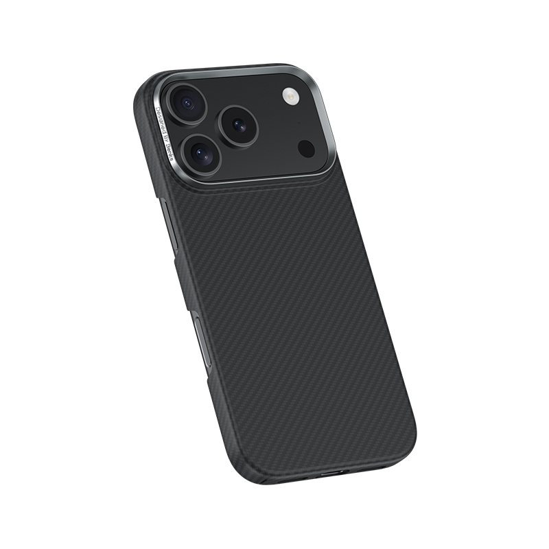 Apple iPhone 17 Pro Kılıf Benks M-safe Şarj Özellikli Metal Kamera Çerçeveli Magnetik ArmorAir 600D Kevlar Fiber Kapak - 3
