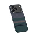 Apple iPhone 17 Pro Kılıf M-safe Şarj Özellikli Karbon Fiber Tasarımlı Benks Aurora ArmorAir Kevlar Kapak - 3