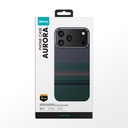 Apple iPhone 17 Pro Kılıf M-safe Şarj Özellikli Karbon Fiber Tasarımlı Benks Aurora ArmorAir Kevlar Kapak - 4