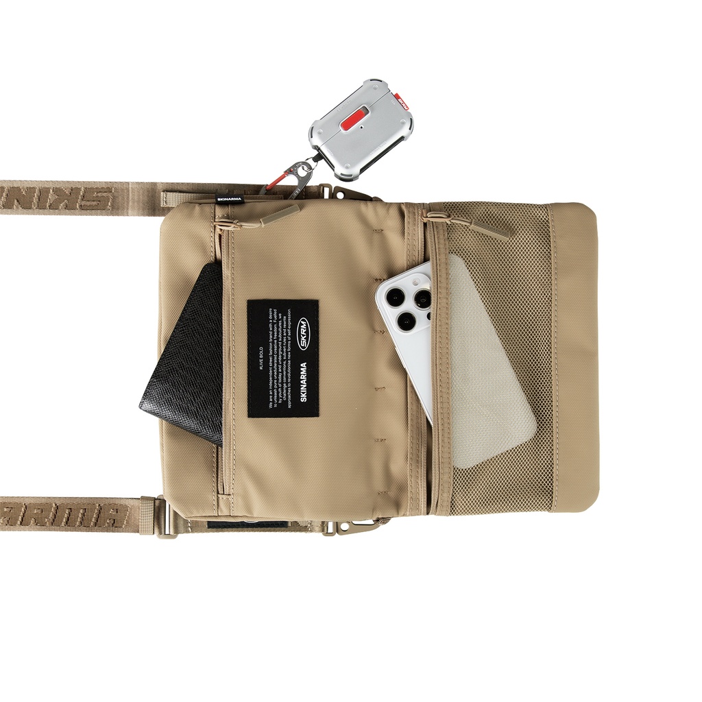Skinarma Satchel Juno Desenli Naylon Scout Bilek Askı Kayışlı Aksesuar Çantası - 7