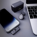 Lenyes LM204-L Type-C Şarj Portlu Akıllı Gürültü Engelleyicili Lightning Bağlantılı Kablosuz Yaka Mikrofonu - 5