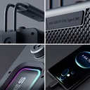 Lenyes Titan 1 Serisi RGB Işıklı Çift Mikrofonlu Bluetooth Speaker Hoparlör v5.3 5000mAh - 5