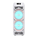 Zore GD-2828 Dijital LED Göstergeli Mikrofonlu RGB TWS Çift 8 inç Stereo Bass Kablosuz Karaoke Hoparlör - 2