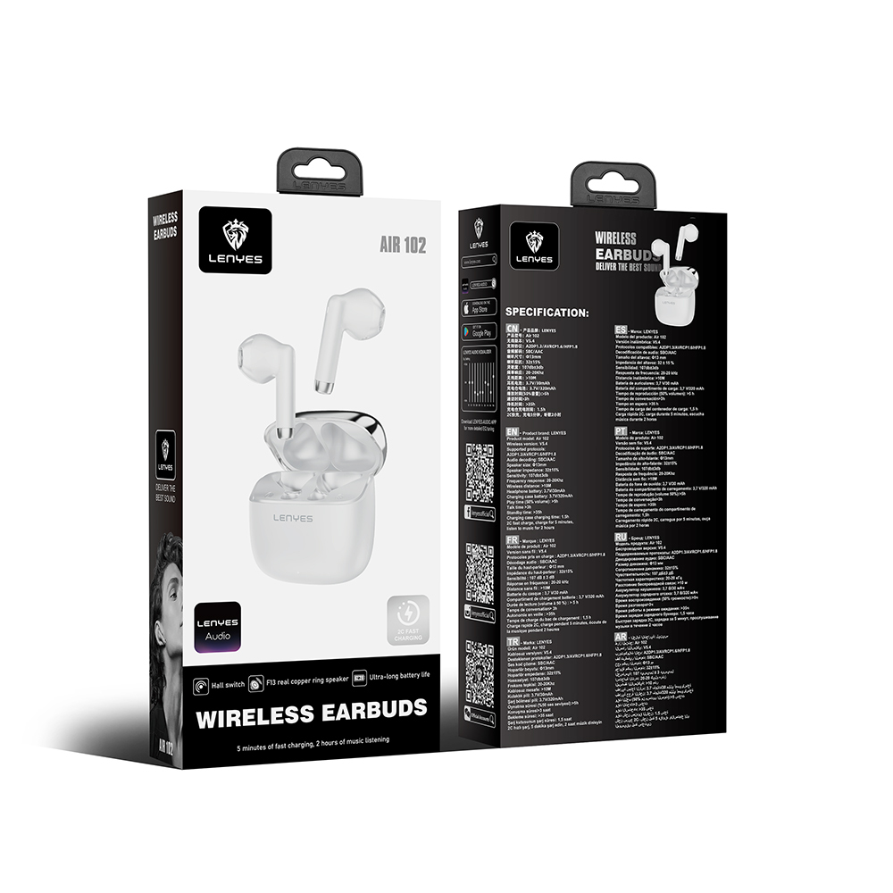 Lenyes Air 102 TWS Kulak İçi Bluetooth v5.4 Kulaklık - 6