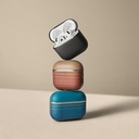 Apple Airpods 4 Uyumlu Kılıf 1500D Aramid Fiber Pitaka Ultra-Slim Classic Serisi Black-Grey Twill Kapak - 11