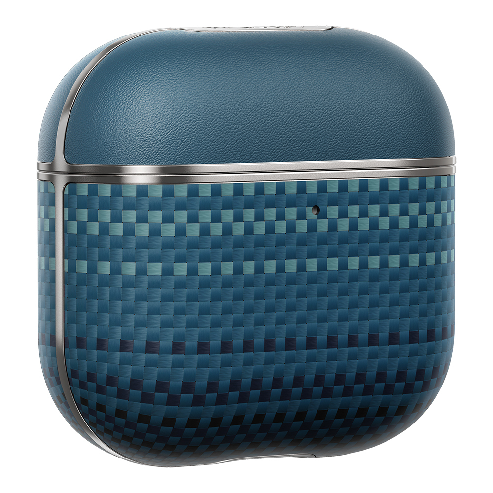Apple Airpods Pro 2 Uyumlu Kılıf Aramid Fiber Pitaka Tactile Woven Sunset-Moonrise Serisi Sunset Kapak - 8