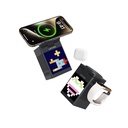 Lenyes PW320 Qi2 Şarj Teknolojili Alarmlı Bluuetooth Speaker Özellikli Telefon&Akıllı Saat&Kulaklık 15W 6in1 Kablosuz Şarj Standı - 1