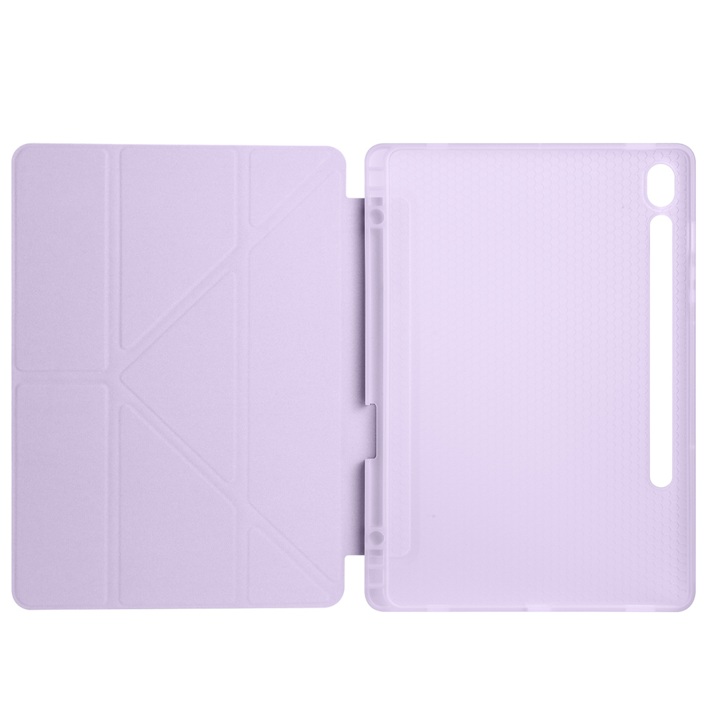 Samsung Galaxy Tab S10 Uyumlu Lite Kılıf Zore Tri Folding Kalem Bölmeli Standlı Kılıf - 2