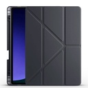 Samsung Galaxy Tab S10 Uyumlu Lite Kılıf Zore Tri Folding Kalem Bölmeli Standlı Kılıf - 13