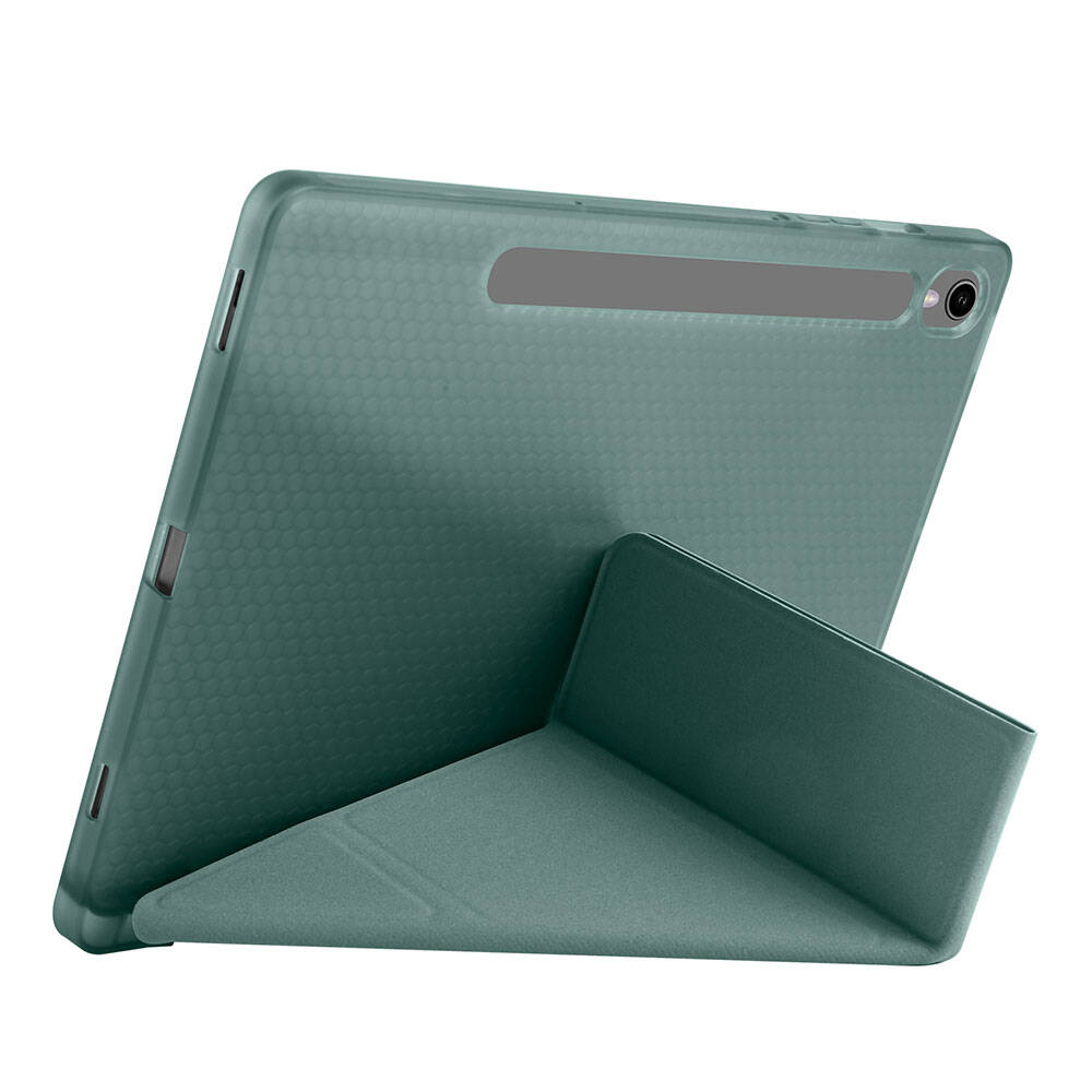 Samsung Galaxy Tab S10 Uyumlu Lite Kılıf Zore Tri Folding Kalem Bölmeli Standlı Kılıf - 16